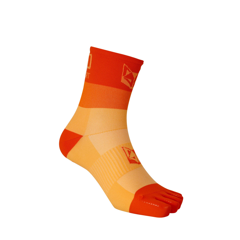 5-toe Socks - Full Orange