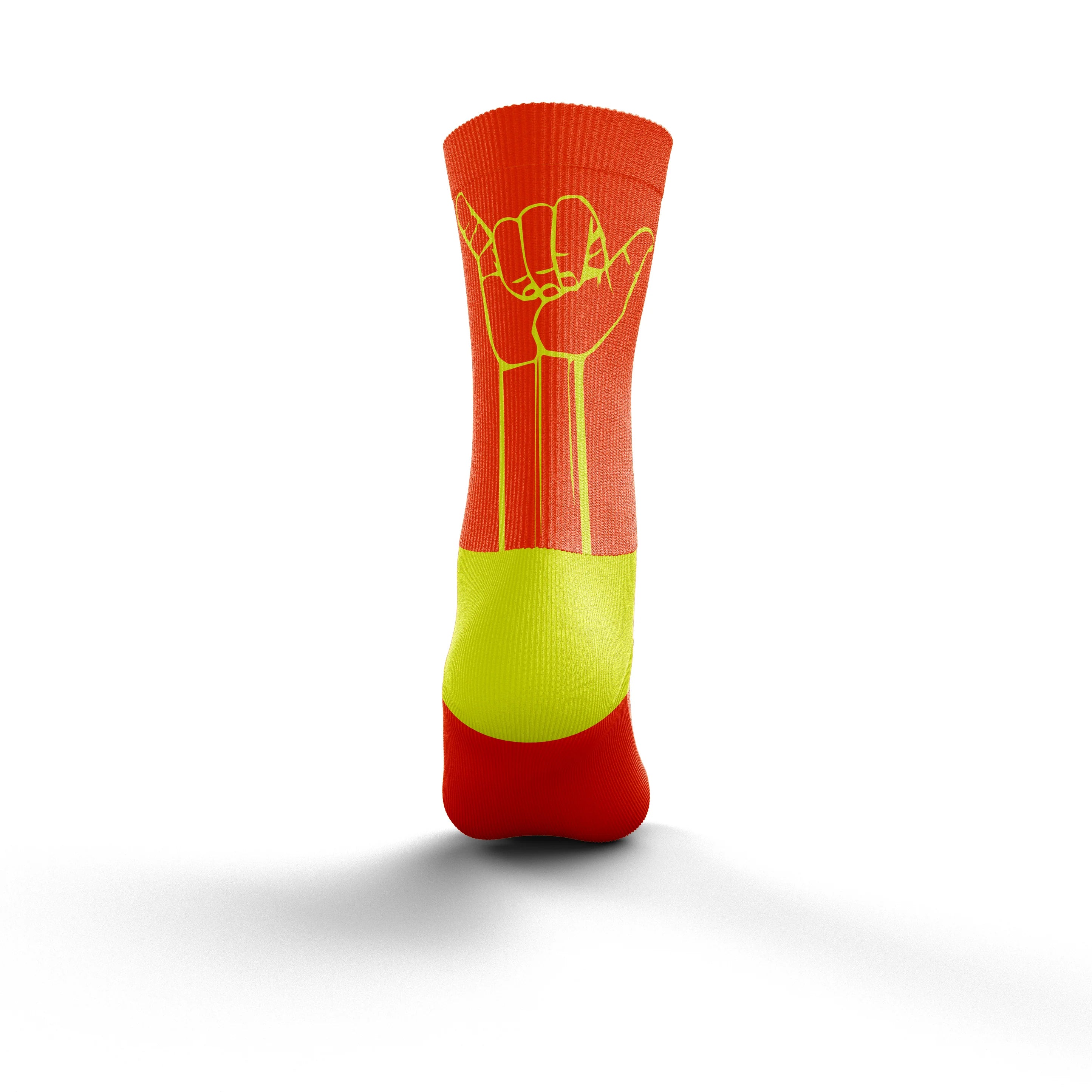 Multisport Medium Cut Socks - Flooow fluo orange & fluo yellow