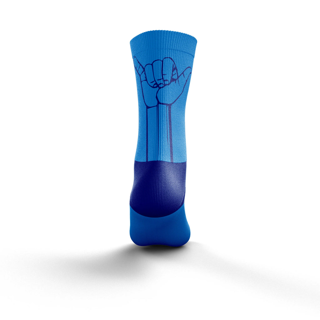 Multisport Medium Cut Socks - Flooow light blue & electric blue