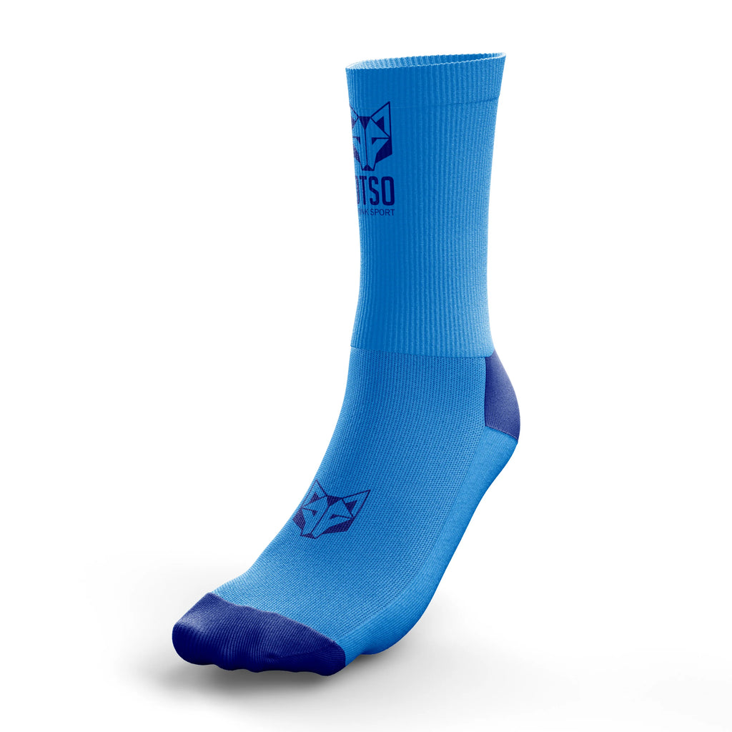 Multisport Medium Cut Socks - Flooow light blue & electric blue